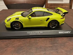 1/18 Minichamps 2015 Porsche 911 GT3 RS (991) Light Green - Picture 1 of 12
