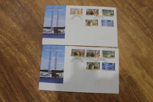 2004 LANDMARK BRIDGES FDC COVER SET OF 2 - Picture 1 of 1