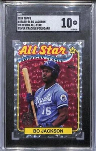 Tablero de aluminio 2024 Topps '89 Design All-Star Silver Crackle #89ASB-36 Bo Jackson SGC - Imagen 1 de 2