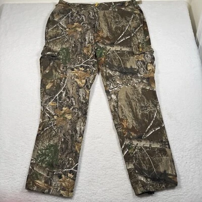 Browning Realtree Pants Men 2XL Camo Cargo Hunting Outdoor Cotton Edge Y2K Skate - Image 1 of 4