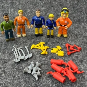 5PCS/Set Fireman Sam Figures Tom Penny Charlie Malcolm Moveable Models Kids Toy - Picture 1 of 6