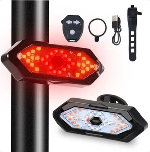 FRECCE BICI BICICLETTA MONOPATTINO LUCE LED WIRELESS SEGNALE SONORO RICARICABILE - Foto 1 di 10