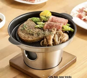 Stainless Steel Shabu Hot Pot Alcohol Camping Stove - Picture 1 of 6