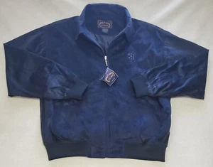 La Veen Black Microfiber Suede Bomber Jacket NWT Large - Picture 1 of 7