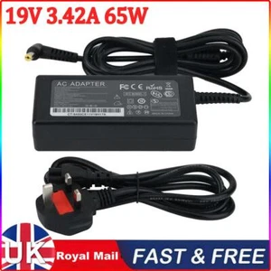 19V 3.42A 65W AC Adapter Charger for Acer Aspire Laptop Notebook Power Supply UK - Picture 1 of 12