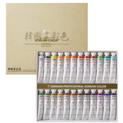 SHINHAN Professional Korean Colors 24 x  20ml  Set A ●US Tariffs Incl. - Image 1 of 2