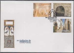PORTUGAL Sc # 3237-9 FDC  SET of 3 JEWISH SITES in PORTUGAL, incl SYNAGOGUES - Picture 1 of 1