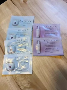 NEW 6 Tatcha Samples, 2X Liquid Silk Canvas (1g ea) and 4X Water Cream (1ml ea) - Picture 1 of 2
