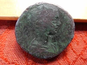 Crispina romana, moglie di Commodo, moneta in bronzo spesso Sesterzio - omaggio S&H USA - Foto 1 di 6
