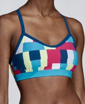 ADIDAS BW All Me Azul Amarillo Rosa Blanco Bikini Top de Natación NUEVO Para Mujer Talla XS Foto 1 de 4