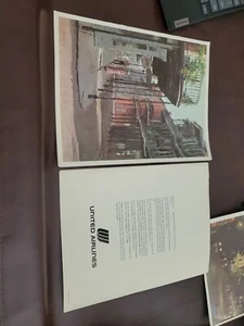 Vintage United Airlines Menu New Orleans Peter Hayward Art - Picture 1 of 2