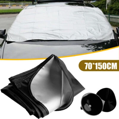 Folding Windshield Protect Cover Snow Ice Frost Protector Sun Shield Accessory*1 - Image 1 of 4