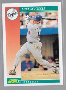 1992 Score #226 Mike Scioscia - Picture 1 of 2