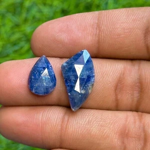 13.2cts AAA Quality Natural African Blue Sapphire Rose Cut Loose Gemstone - Picture 1 of 5