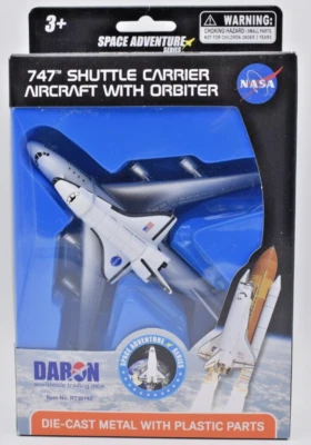 Airplane Airbus Boeing 747 & Space Shuttle Herpa Wings approx 1/500 metal Daron - Photo 1/2