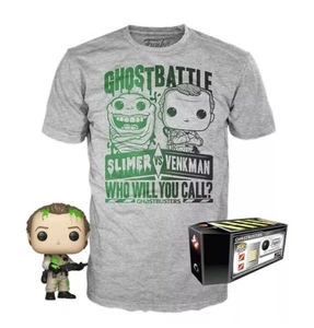 Funko POP & TEE SDCC 2019 Ghostbusters GameStop  EXC Venkman Slimer Shirt LARGE - Picture 1 of 1
