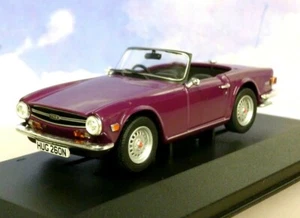 SUPERB DIECAST CORGI VANGUARDS 1/43 1974 TRIUMPH TR6 IN MAGENTA PURPLE VA14701 - Picture 1 of 5