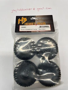 Hobby Plus CR-18 1.0 Grabber M/T mounted tire set 240081 black - Imagen 1 de 3
