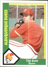 1990 Albuquerque Dukes CMC #9 Tim Scott