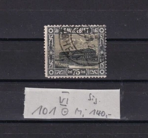 Saargebiet Mi.101 /Y&T 96 Plattenf.VI ,o, signiert - Bild 1 von 2