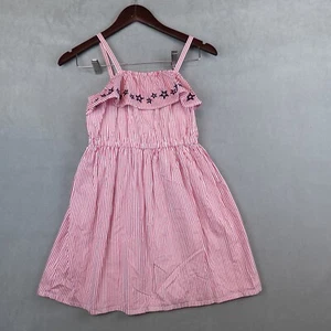 Gymboree Dress Girls Red Striped Stars Size 12 - Picture 1 of 5
