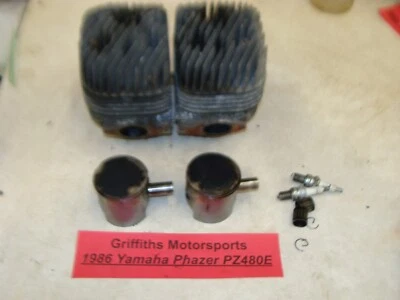 1986 年 YAMAHA PHAZER 豪华 PZ480E 81J std L R 气缸头活塞 8V001 485cc — 第 1/4 张图片