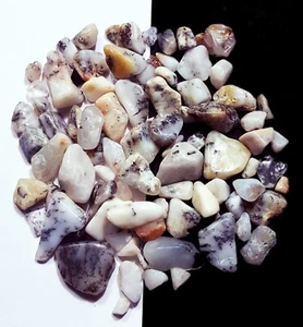 Ausgezeichneter 100 % natürlicher Dendrit Opal transparent 320+ kt loser Edelstein - Bild 1 von 7