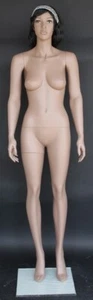 New! 5 ft 10 in H African American Female Mannequin Body Form Face Make up SFW4B - Picture 1 of 8