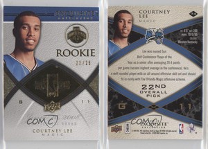 2008-09 Exquisite Collection Gold /25 Courtney Lee #74 Rookie RC