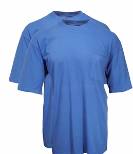 Vintage 2 Pack Mens Pocket T Shirt XL Single Stitch Work Leisure USA Cotton NOS - Picture 1 of 5