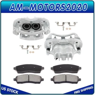 Pinzas de freno traseras con soporte y pastillas para Ford Excursion 00-05 conductor pasajero Foto 1 de 4