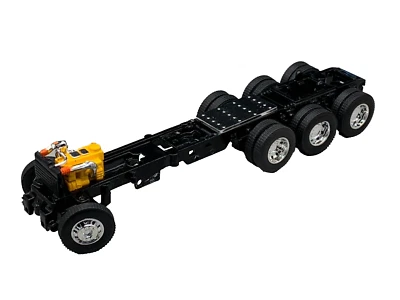 1/64 DCP PARTS BLACK PETERBILT 359/379/389 270" TRI AXLE FRAME - Image 1 of 4