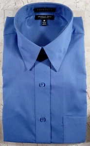 Foxcroft faltenfreies klassisches Fit Damengröße 10 Hemd blau Langarm neu mit Etikett Vintage - Bild 1 von 4