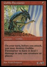 Magic the Gathering MTG Goblin Firestarter (96) Portal Second Age   LP