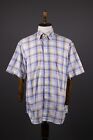 Paul & Shark Yachting Multicolor Check Short Sleeve Button Up Shirt Size 43