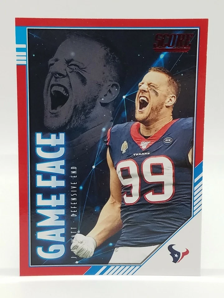 2020 Score J.J. Watt Red Parallel Game Face #GF-JW Houston Texans 🔥🔥 - Image 1 of 2