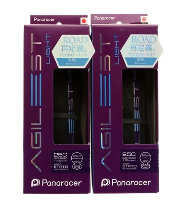 Panaracer Agilest Light Folding Road Tire 700x25c Clincher Pair of Tires NEW