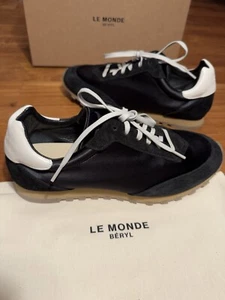 LE MONDE BERYL SLIM RUNNER Sneaker schwarz Satin Größe UK 6,5 - Bild 1 von 24