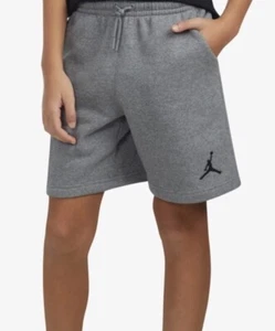$30 Nike Jordan Boys Grey Shorts Size L(7) - Picture 1 of 6