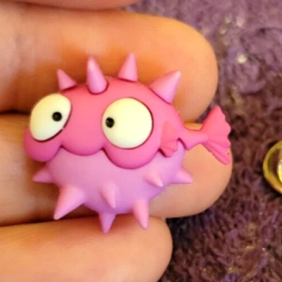 ^Fish Silly Funny Pufferfish Tie Tack Lapel Pin - Fun Perfect Gift & Unique! - Image 1 of 4