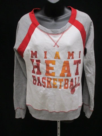 New-Blemish- Miami Heat Womens Size M Medium White Sweater MSRP $55 Cover
