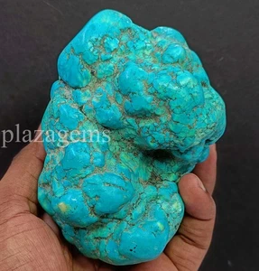 3542Ct Natural Sky Blue Turquoise EGL Certified Tumble Rough Loose Gemstone 5ARO - Picture 1 of 8