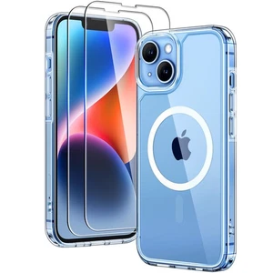 TAURI 3 in 1 Magnet für iPhone 14 Hülle Klar, [Kompatibel mit MagSafe] mit... - Bild 1 von 6