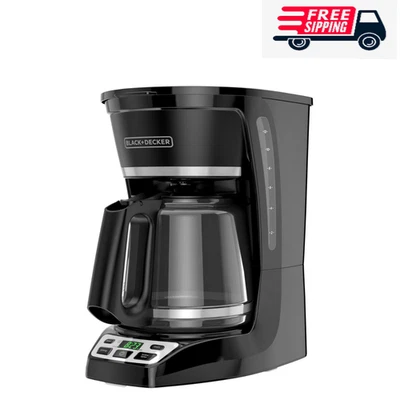 Cafetera de goteo programable de 12 tazas BLACK+DECKER con fuerza de preparación personalizada, Bl Foto 1 de 4