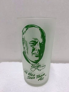 1949 Official KENTUCKY DERBY Frosted Mint Julep Glass-"HE HAS SEEN THEM ALL" - Picture 1 of 8