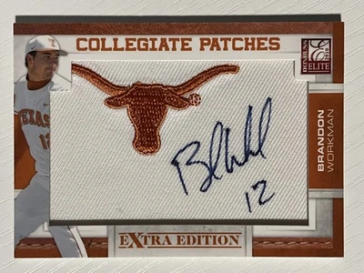 Brandon Workman 2010 Donruss Elite Extra Edition Collegiate Patches Auto 115/125 - Image 1 of 2