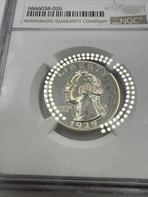 1939-S Pf65 Washington Silver Quarter NGC Certified Gem - White #50336 - Image 1 of 4