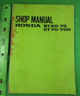 Honda CT70 H ST50 ST70 Dealer Moto Tienda Reparación Manual 53 Pages 1970 620982 - Imagen 1 de 4