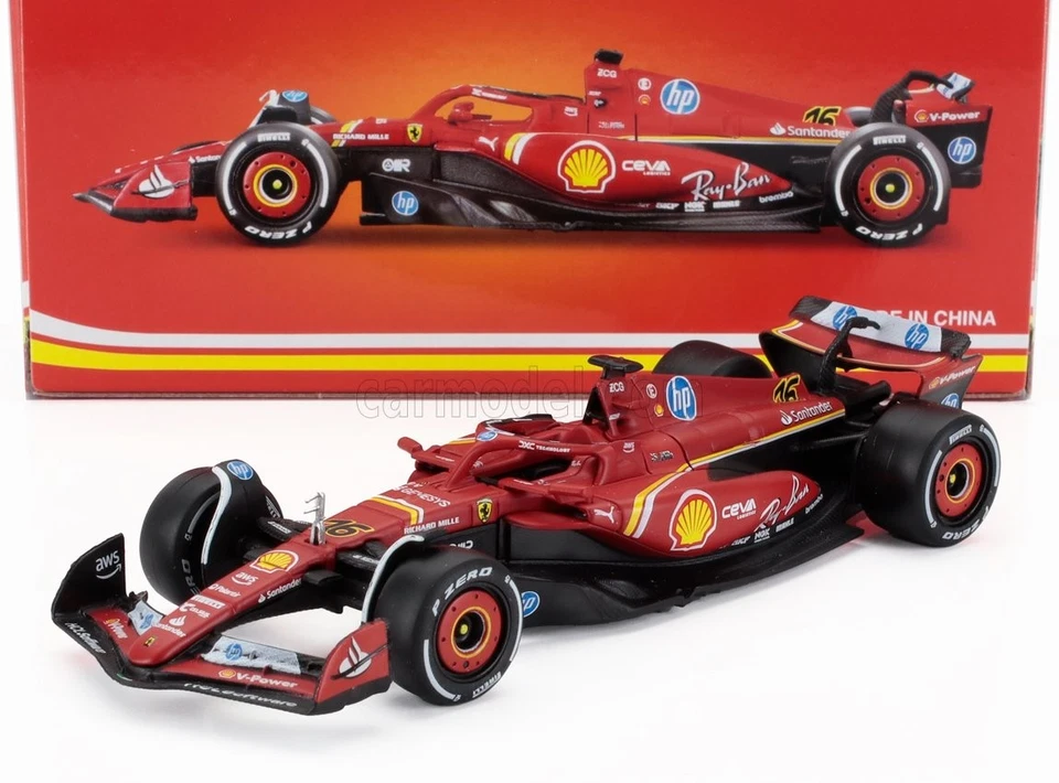 1/43 BURAGO - FERRARI - F1  SF-24 TEAM SCUDERIA FERRARI N 16 18-36844-L-MONZA - Immagine 1 di 1