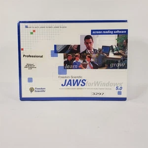 Logiciel de lecture d'écran JAWS pour Windows 5.0 Neuf dans sa boîte jamais ouvert - Photo 1/6